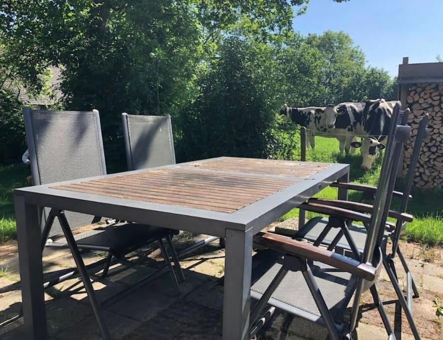 Hoogzand Statige Boerderijwoning Met Vrij Uitzicht En Tuin 빌라 외부 사진