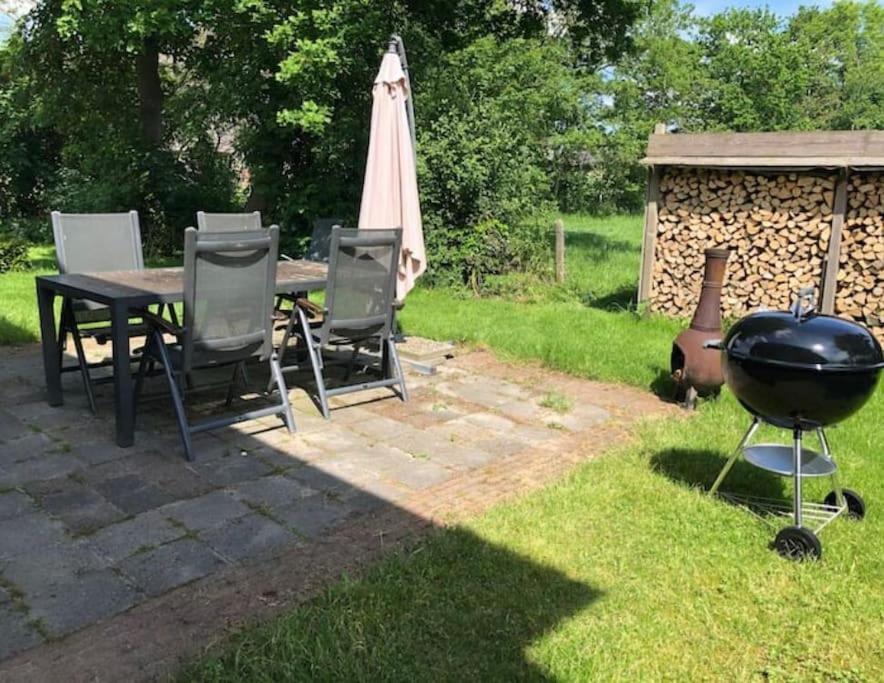 Hoogzand Statige Boerderijwoning Met Vrij Uitzicht En Tuin 빌라 외부 사진